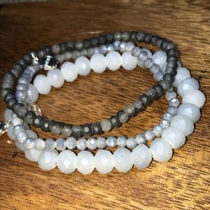 Set of 3 Lizas Faceted Czech Crystal Bracelets New